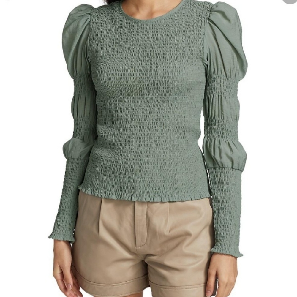 🌙NWT Gestuz MazziGZ Puff Sleeve Blouse - Picture 3 of 9
